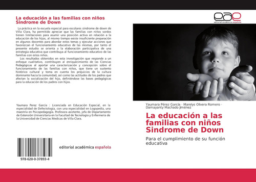 Libro: La Educación A Las Familias Con Niños Sindrome De Dow