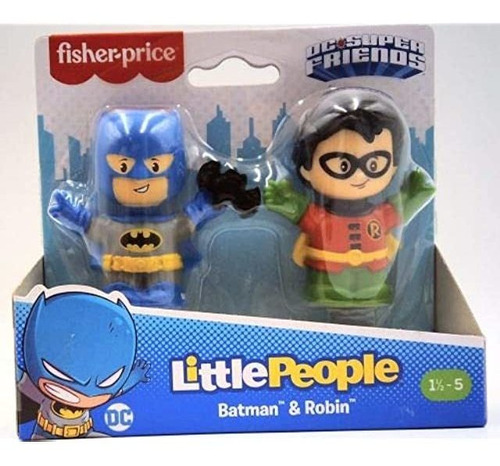Figuras Batman Y Robin Dc Little People Set