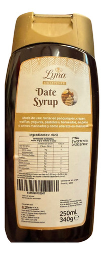 Sirope De Dátil - Lyna Sweetner X250ml