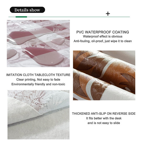 Mantel Impermeable Mantel De Plástico Pvc Manteles Redondos