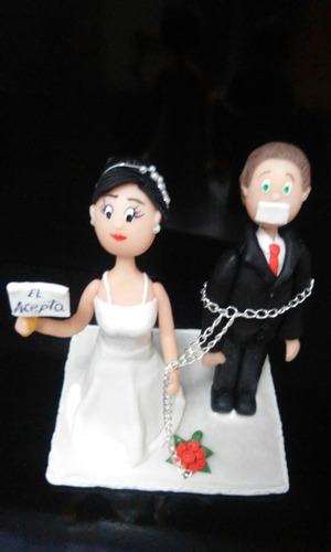 Novios De Cerámica En Frio Para Tortas