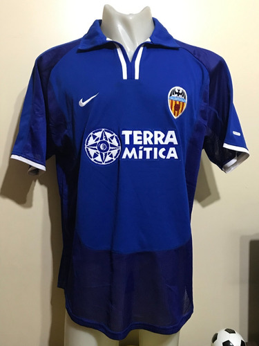 Camiseta Valencia España 2000 2001 Mendieta #6 Barcelona Xl