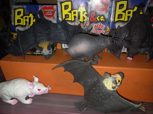 Bats & Co., Lote De 6 Murcielagos Y 3 Roedores C/ Minirevist