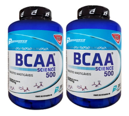 Bcaa Tabletes Frutas Performance Nutrition 500mg 200 Mast 2u