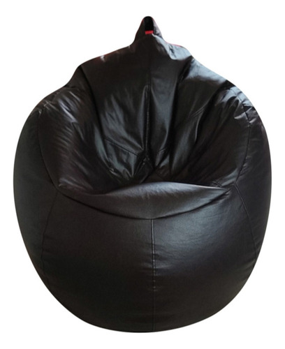 Sillón Puff Oval Confortable Negro