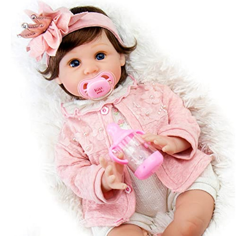 Milidool Muñeca Bebé Reborn Niña, 22 Pulgadas Realista