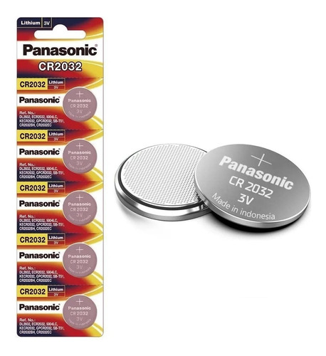 Pila Panasonic Litio Cr2032 Tira Con 100 Unidades 3v