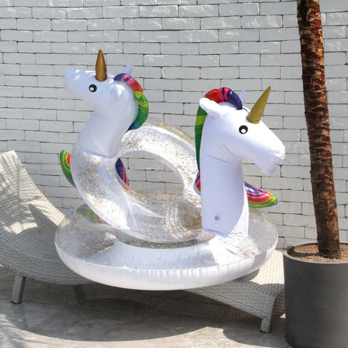 Lazo De Natación Con Forma De Unicornio Con Lentejuelas, Núm