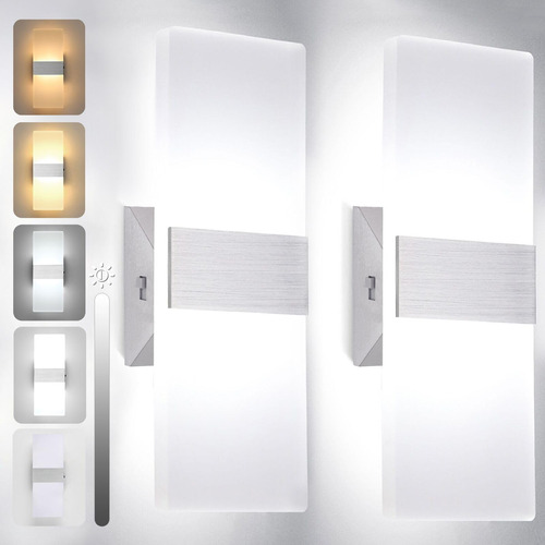 Apliques Pared Led Regulables 4 Temperaturas De Color 12w