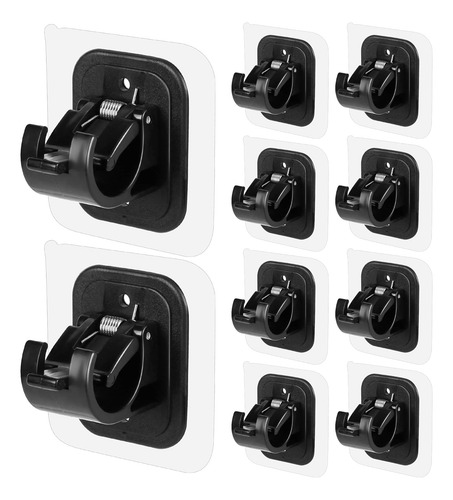 10 Soportes Autoadhesivos Para Barra De Cortina Sin Taladro