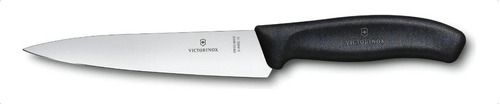 Cuchillo para rebanar Victorinox Swiss Classic 6.8003.15 de 28 cm, color negro