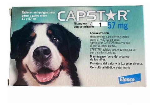 Antipulgas Capstar 57mg 11-57kg 1 Tableta