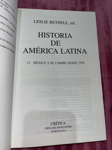 Historia De América Latina Vol 13 (Usado)
