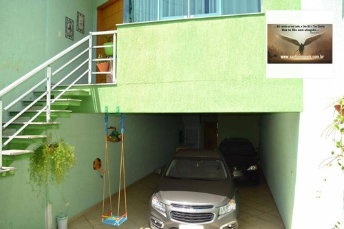 Imagem 30 de 30 de Sobrado Com 03 Dormitórios ( 3 Suites ) 05 Vagas De Garagem Residencial À Venda, Parque Erasmo Assunção, Santo André. - So0036