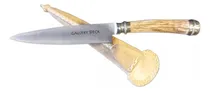 Comprar Cuchillo Artesanal 14 Cm Acero Con Vaina Cuero Ciervo Alpaca