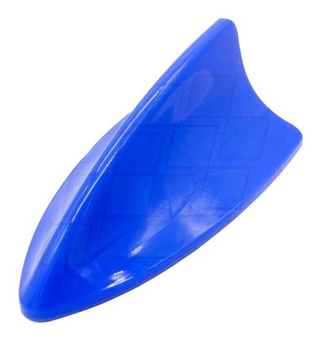Imagen 1 de 4 de Antena Adhesiva Aleta De Tiburón Azul Decorativa Auto