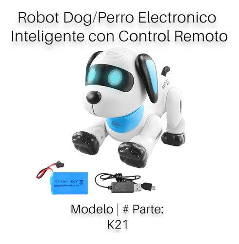 Robot Dog/perro Electronico Inteligente Con Control Remoto