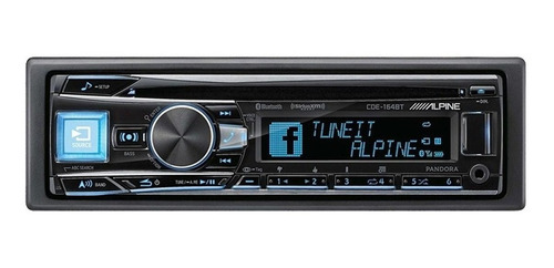 Imagen 1 de 1 de Auto Estéreo Alpine Cde-164bt Con Cd Usb Auxiliar