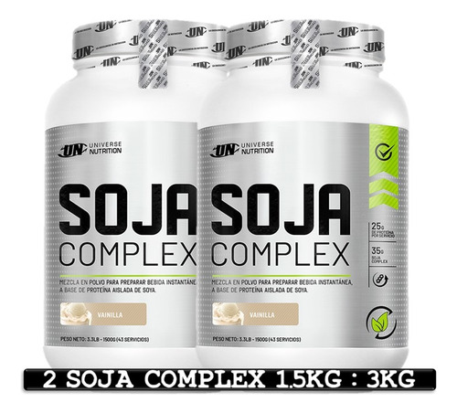 Soja Complex 3 Kilos Proteina De Soya Vegana - Tienda Fisica