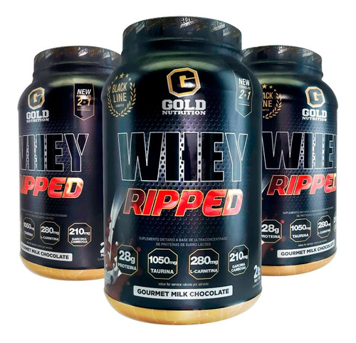 Whey Ripped 4lbs Gold Nutrition Proteina Con Matrix Fat Burn