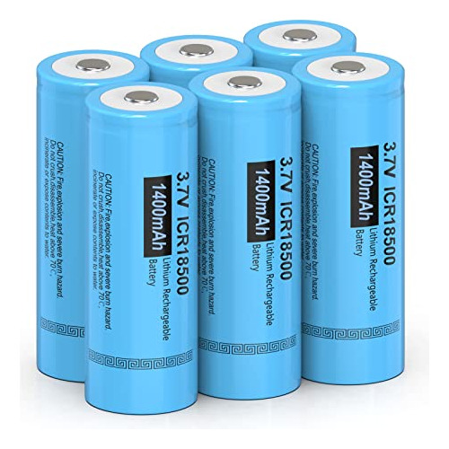 Batería Recargable Icr18500 De 3.7v 1400mah Li-ion Par...