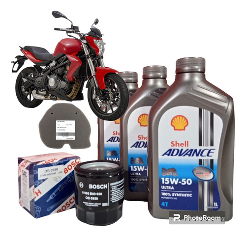 Kit Service Full Benelli Tnt300+aceite Sintetico+filtros