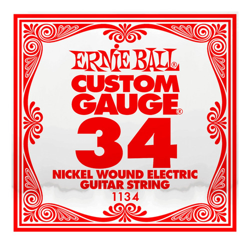 Cuerda Ernie Ball .034 Nickel Wound Guitarra Electrica