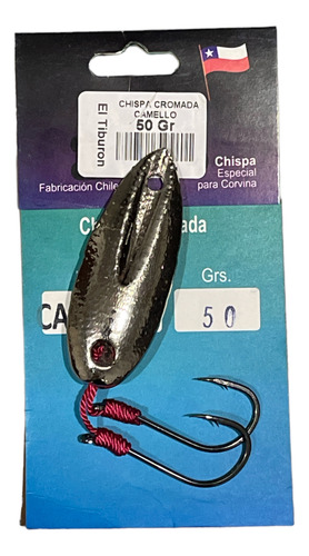 Chispa 50g Pata De Camello Cromada Corvina Lenguado Pesca