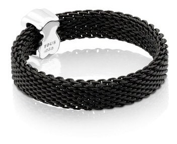 Anillo Mujer Icon Mesh De Acero Negro 613105010 (Usado)
