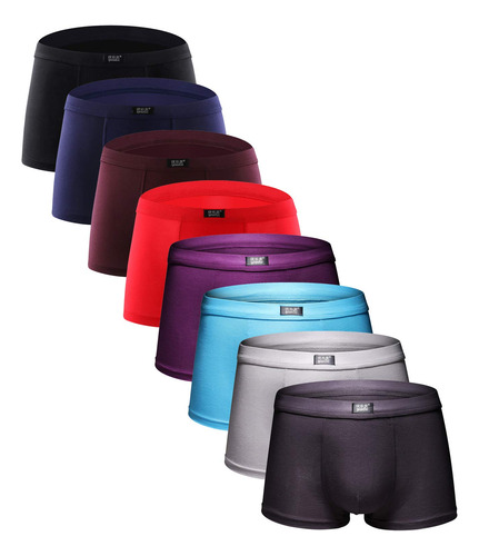 Youlehe - Paquete De Boxers De Suave Tela Elastica De Bambu