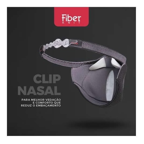 Imagem 4 de 5 de Kit Máscara De Proteção Fiber Knit Sport Pro Original Com Nf