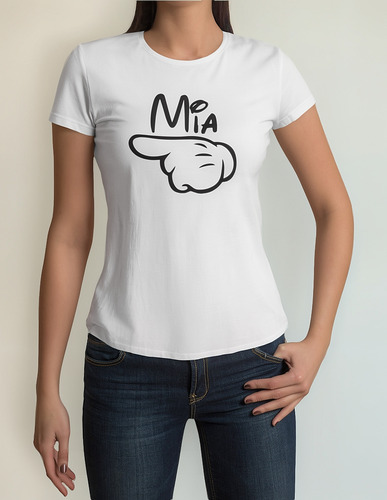 Par De Blusa Playera Mujer Talla Extra Parejas Orgullo Mia