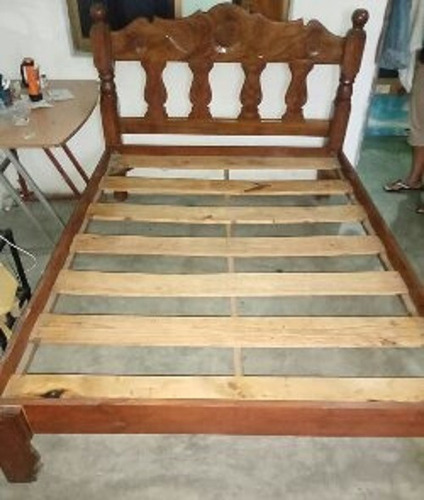 Cama Matrimonial De Madera Saman