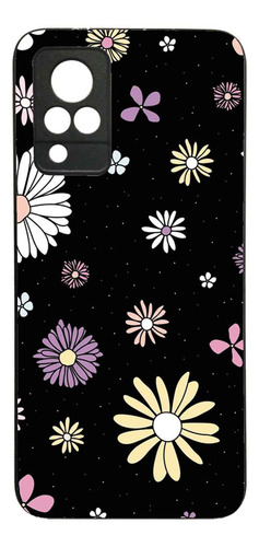Funda Protector Case Para Vivo V21 5g Flores