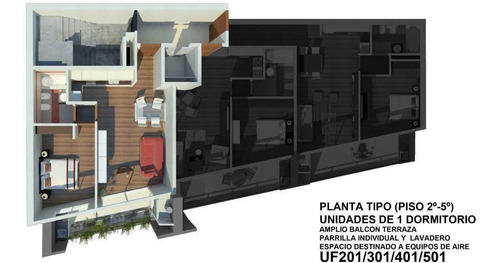Departamento Venta 2 Ambientes A Estrenar Al Frente 201