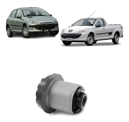 Bucha Eixo Suspensao Traseira Peugeot 206 1998 A 2010