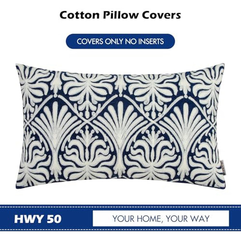 Fundas De Almohada De 45 Cm X 45 Cm Bordadas Con Flores Geom