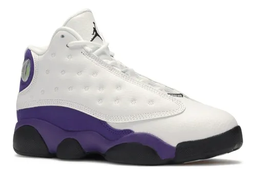 Jordan 13 blanco con morado hot sale
