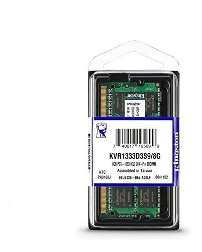 Memoria Ram Ddr3 8gb 1333mhz Kingston Portatil 1.5v Laptop