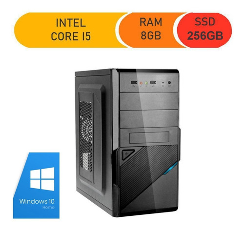 Imagem 2 de 3 de Computador Gamer Brazil Pc I5 650/8gb/ssd256gb/monitor 19