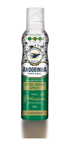 Azeite Extra Virgem Spray Andorinha 200ml - Clássicos