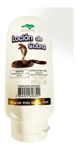 Locion De Cobra 80gr Original | Naturisimacl