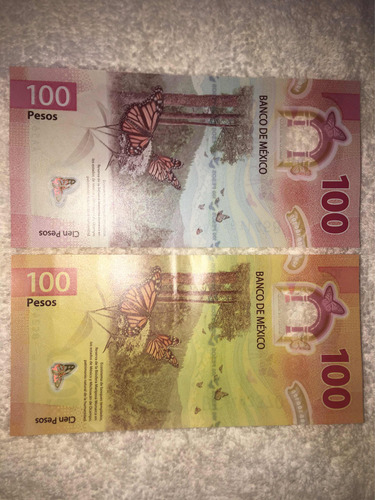 Billete 100 Pesos Sor Juana Error Unico Muy Visible Muy Raro (Usado)