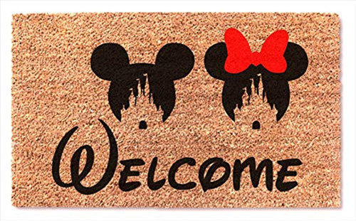 Alfombras Mickey Minnie Bow Welcome Home