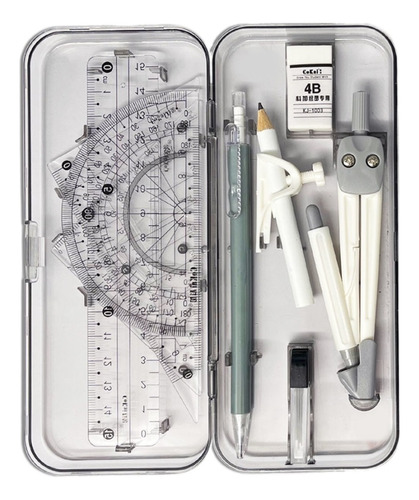 Set De Geometría Herramientas Matemáticas Transportador