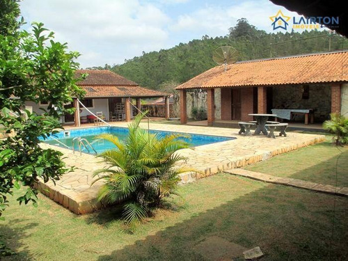 Chácara Com 2 Dormitórios À Venda, 1000 M² Por R$ 742.000,00 - Lagoa - Atibaia/sp - Ch1265