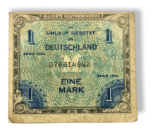 Billete D 1 Marco Alemán Emitido X Fuerzas Aliadas Ocupación