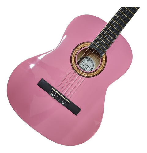Violão Nylon Acústico Clássico 39 Brilho Myth Mt39n - Rosa