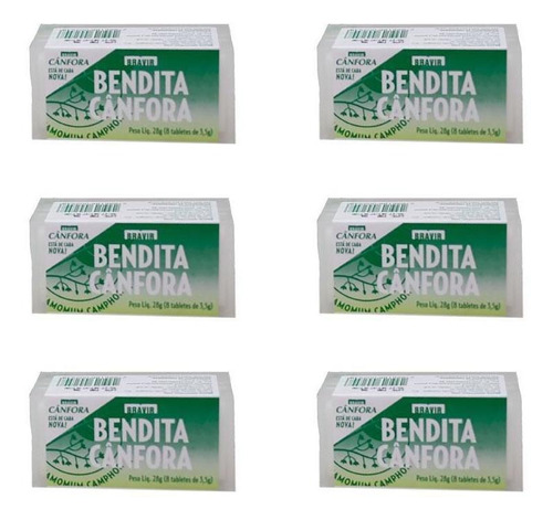 Bendita Cânfora Estojo 28g Kit Com 6