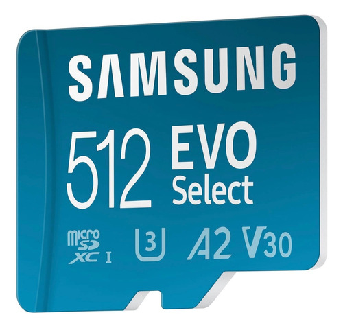 Samsung Evo Select 512 Gb Microsdxc 130mb/s 4k Envio Ya